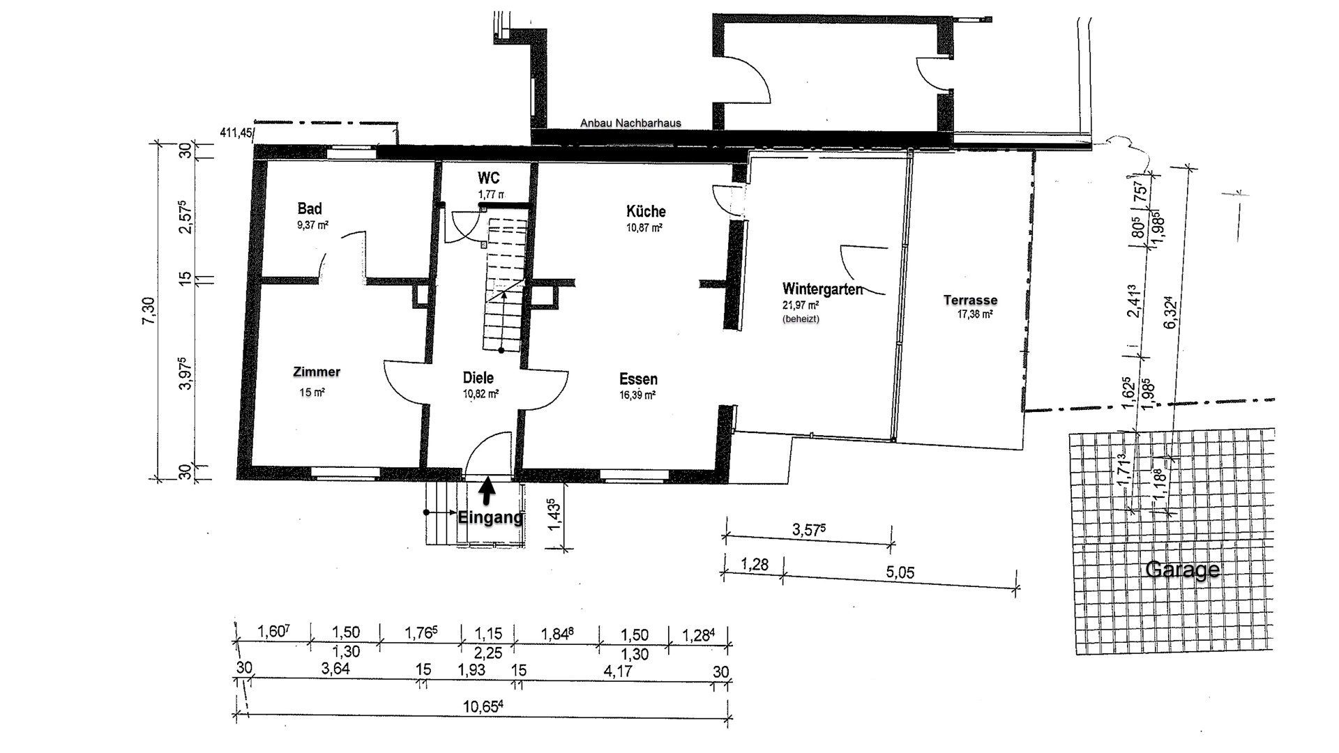 Mit Blick zum Himmel und Natur: EFH in Reichshof-Hahn mit Wintergarten und Terrasse, Grundriss - Erdgeschoss